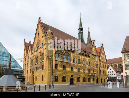 Ulmer Rathaus (Rathaus) - Deutschland, Baden-Württemberg Stockfoto