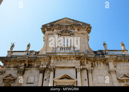 Kirche des Hl. Blasius (Sveti Vlaho) in der Altstadt von Dubrovnik, Kroatien Stockfoto