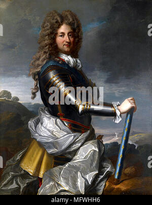 Philippe II., Herzog von Orléans (1674-1723), Mitglied der königlichen Familie von Frankreich und diente als Regent des Reiches von 1715 bis 1723. Portrait von Jean-Baptiste Santerre Stockfoto