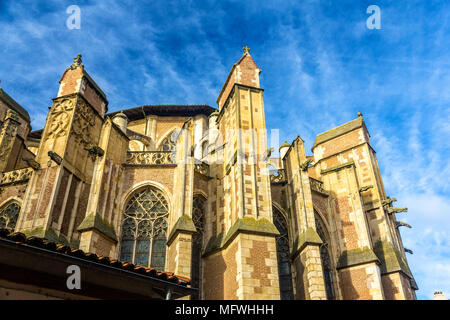 Details der St. Etienne Kathedrale in Toulouse - Frankreich Stockfoto