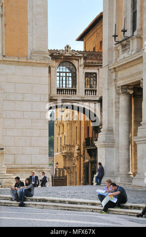 Das Kapitol. Rom, Italien Stockfoto