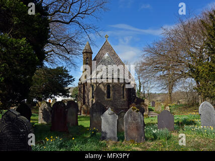 Kirche der Heiligen Maria. Ennerdale Bridge, Nationalpark Lake District, Cumbria, England, Vereinigtes Königreich, Europa. Stockfoto