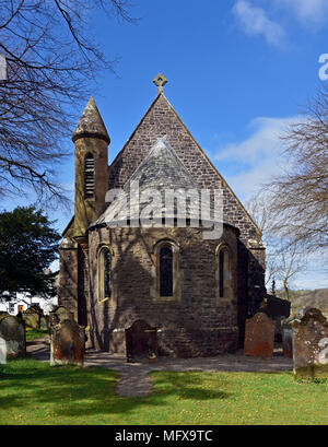 Kirche der Heiligen Maria. Ennerdale Bridge, Nationalpark Lake District, Cumbria, England, Vereinigtes Königreich, Europa. Stockfoto