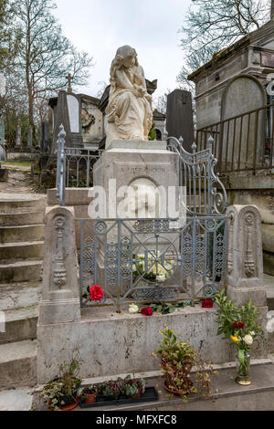 Grab von Frederic Chopin, Friedhof Pere Lachaise , der größte und meistbesuchte Friedhof in Paris, Frankreich Stockfoto