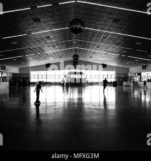 Sportsman's Halle indoor Rollschuhbahn in Maryland Stockfoto