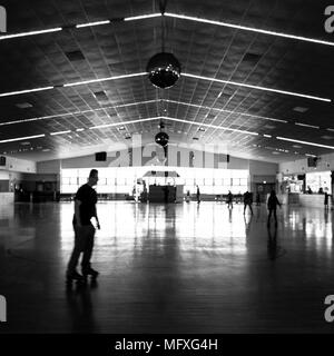 Sportsman's Halle indoor Rollschuhbahn in Maryland Stockfoto