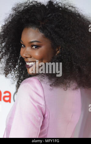 Gabrielle Union Spaziergänge auf dem Roten Teppich vor dem Erhalt der Durchbruch Produzent des Jahres in der letzten Nacht von CinemaCon 2018 im Caesars Palace in Las Vegas, NV. Stockfoto