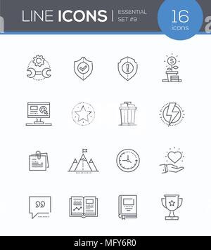 Business Concepts - modernes Design style Icons einstellen Stock Vektor