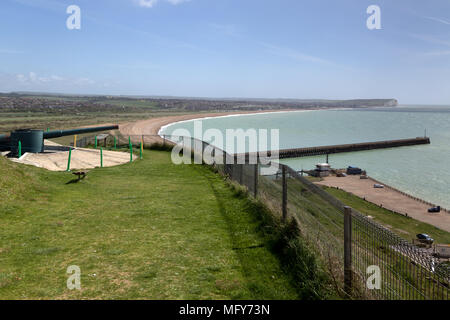 Seaford Bay von Newhaven Fort Inn East Sussex Stockfoto