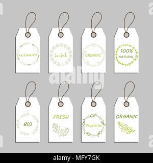 Elemente Sammlung für Food Market Labels. Stock Vektor