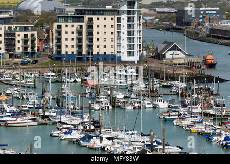 Newhaven Marina in East Sussex von Newhaven Fort Stockfoto