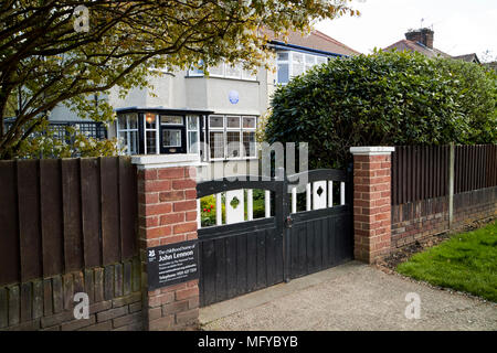 John Lennons Kindheit Heim mendips 251 melove Avenue liverpool merseyside england gb Stockfoto