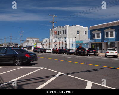 Straßenszenen in Lavallette, New Jersey an der NJ Ufer. Stockfoto