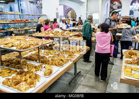 Mexiko-Stadt, Mexikanisch, Hispanic, historisches Zentrum, Calle 16 de Septiembre, Pastaleria la ideal, Bäckerei, Theke, Gebäck, Verkaufsverkauf innen, ta Stockfoto