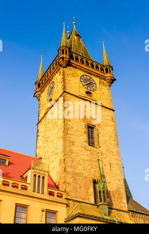Astonimic Clock Tower, staromestske Platz in der Altstadt von Prag in der Tschechischen Republik Stockfoto