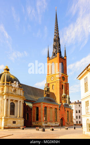 Riddarholm Kirche Riddarholmen ("Die Ritter 'Insel'), Altstadt, Stockholm, Schweden. Stockfoto