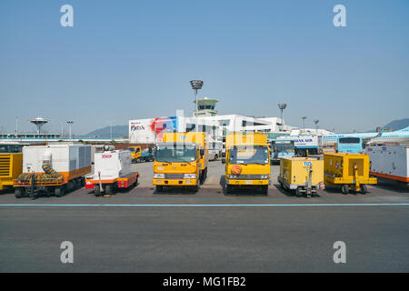 BUSAN, SÜDKOREA - ca. Mai 2017: Gimhae International Airport am Tag. Stockfoto