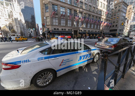 NYPD Fahrzeug anhalten Stockfoto