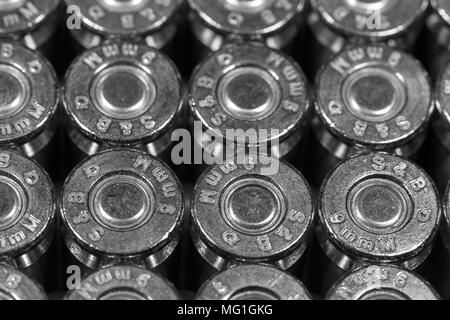 9 mm Makarov Munition Stockfoto