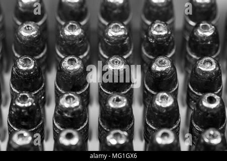 22 LR Hollow point Munition Stockfoto