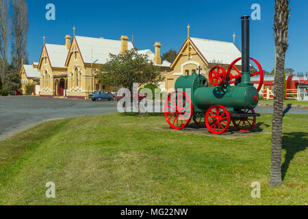 Detail aus der historischen Tenterfield Railway Museum in New England Region von New South Wales, nahe der Grenze von Queensland, Australien. Stockfoto