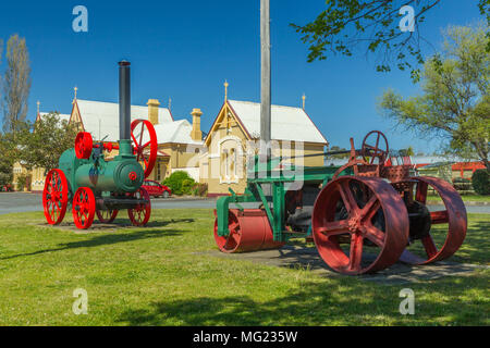 Detail aus der historischen Tenterfield Railway Museum in New England Region von New South Wales, nahe der Grenze von Queensland, Australien. Stockfoto