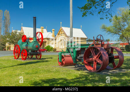 Detail aus der historischen Tenterfield Railway Museum in New England Region von New South Wales, nahe der Grenze von Queensland, Australien. Stockfoto