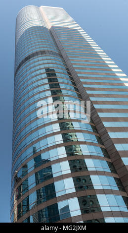 Hongkong, China - APRIL 01,2018: One Exchange Square im Finanzviertel von Zentral Hong Kong. Von Hong Kong Land besaßen, beherbergt es die Hong Kong Stockfoto