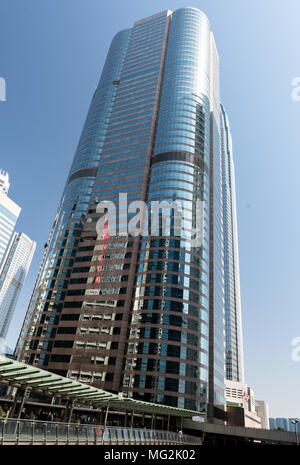 Hongkong, China - APRIL 01,2018: One Exchange Square im Finanzviertel von Zentral Hong Kong. Von Hong Kong Land besaßen, beherbergt es die Hong Kong Stockfoto