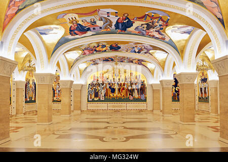 Die Krypta in Saint Sava Kirche, Belgrad, Serbien Stockfoto