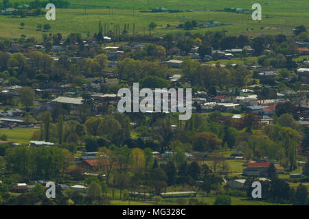 Tenterfield im New England Region von New South Wales, vom Mount Mackenzie gesehen. Stockfoto