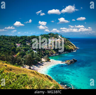 Yanui Beach und Promthep Cape in Phuket, Thailand. Stockfoto