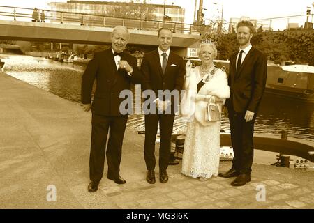 Whirlpool mit Royal lookalikes feiern Prinz Harry's Junggesellenabschied am 26. April 2018 Stockfoto