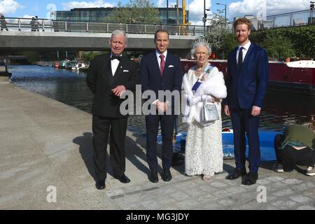 Whirlpool mit Royal lookalikes feiern Prinz Harry's Junggesellenabschied am 26. April 2018 Stockfoto