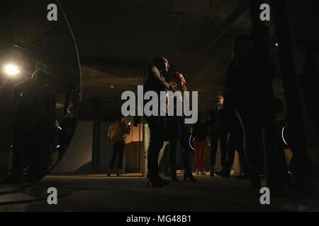 Die Kehrseite der VIP-PRIVATE VIEW, 26. April 2018 Stockfoto