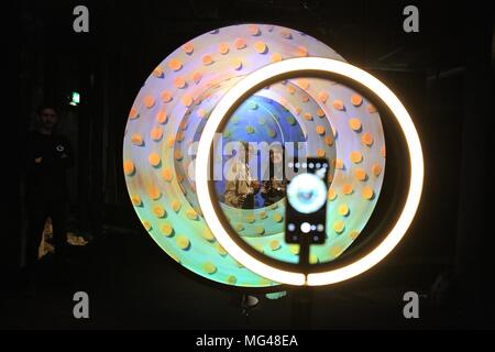 Die Kehrseite der VIP-PRIVATE VIEW, 26. April 2018 Stockfoto