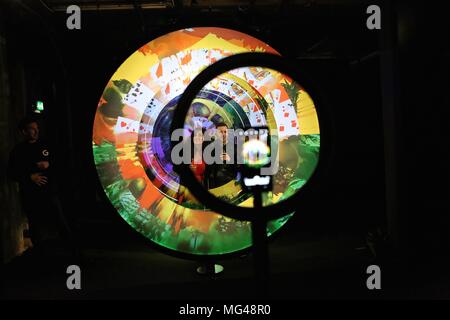 Die Kehrseite der VIP-PRIVATE VIEW, 26. April 2018 Stockfoto