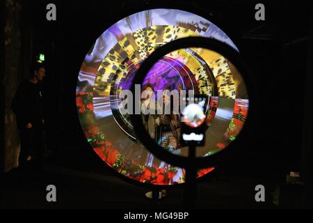 Die Kehrseite der VIP-PRIVATE VIEW, 26. April 2018 Stockfoto