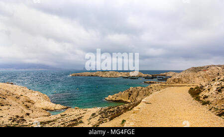 Pomegues Insel in Marseille, ehemaligen militärischen Zone Stockfoto