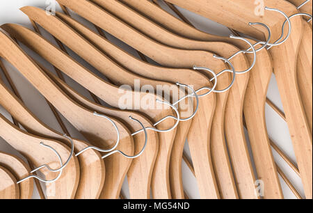Holzbogen in einer Reihe - - 3D-Rendering Stockfoto