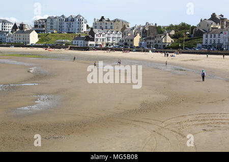 Der große Strand in Port Erin auf der Westküste der Insel Man Stockfoto