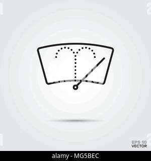 Auto Scheibenwischer und Waschanlage Vektor icon. Kfz-Teile, Reparatur und Service Symbol. Stock Vektor