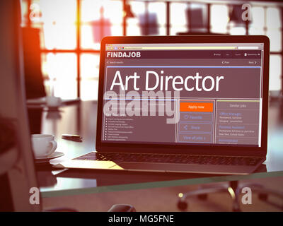 Wir Vermietung Art Director. 3D. Stockfoto