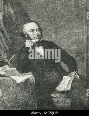 Sir Rowland Hill, Penny Post Urheber Stockfoto