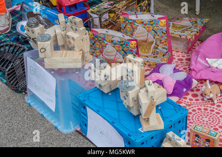 Verkauf von alten Sachen an Kingsday Amsterdam Niederlande Stockfoto