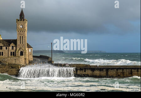 Raue See in Camborne, Cornwall Stockfoto