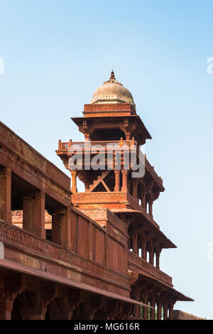 Fatehpur Sikri, eine Stadt im Bezirk Agra Uttar Pradesh, Indien. UNESCO-Weltkulturerbe. Stockfoto