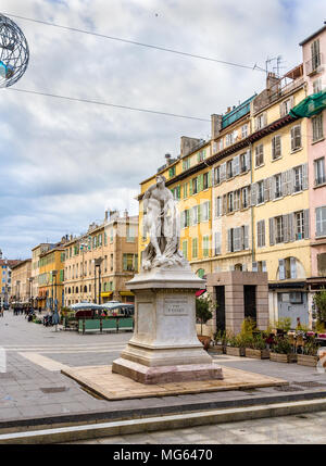 Statue von Pierre Puget in Marseille - Frankreich, Provence Stockfoto