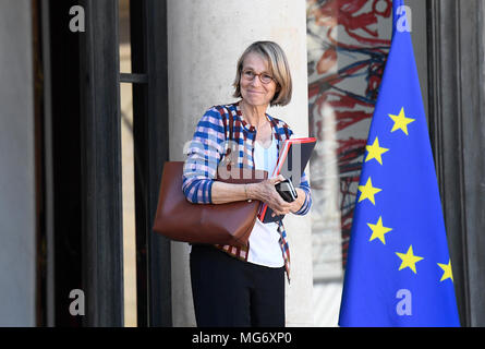 Paris, Frankreich. 27 Apr, 2018. Die französischen Wöchentliche Kabinettssitzung in Paris Quelle: Avenir Bilder/Alamy leben Nachrichten Stockfoto