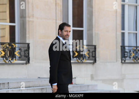 Paris, Frankreich. 27 Apr, 2018. Die französischen Wöchentliche Kabinettssitzung in Paris Quelle: Avenir Bilder/Alamy leben Nachrichten Stockfoto